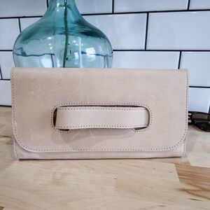Able Cream Clutch Bag